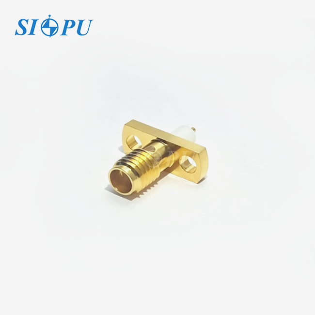SSMA Female Gold Plated Flange Mount Connector